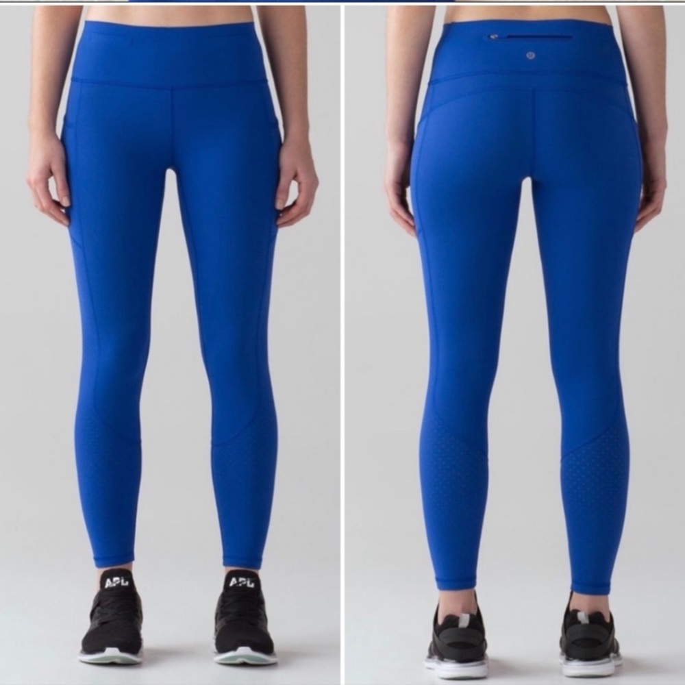 Lululemon Mind Over Miles Tight (25") Jet Stream Size 4